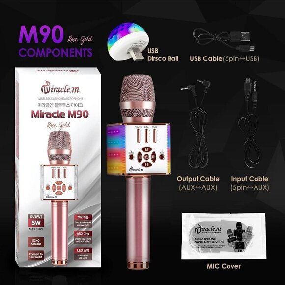 M90 - Bluetooth Karaoke Microphone - Picture 1 of 8